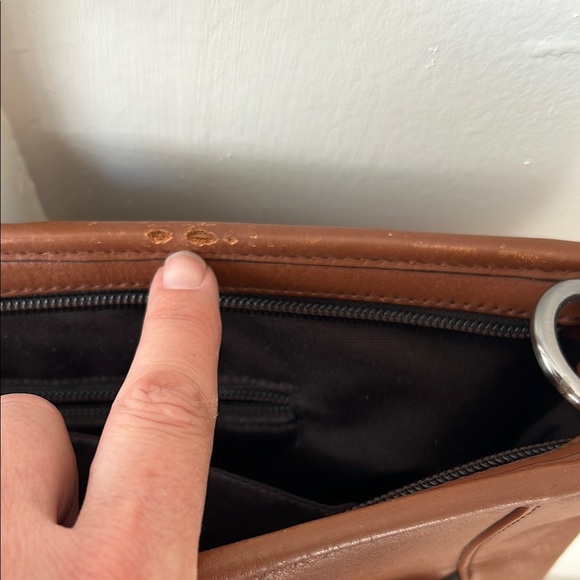 GUC Coach Brown Leather Men's Bag with Adjustable & Detachable Strap - Picture 8 of 12